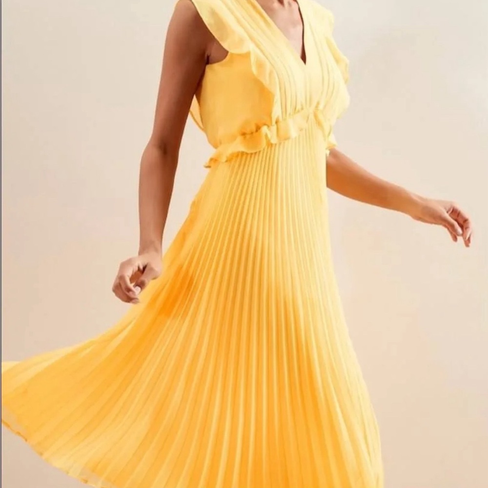 Banana republic yellow dress